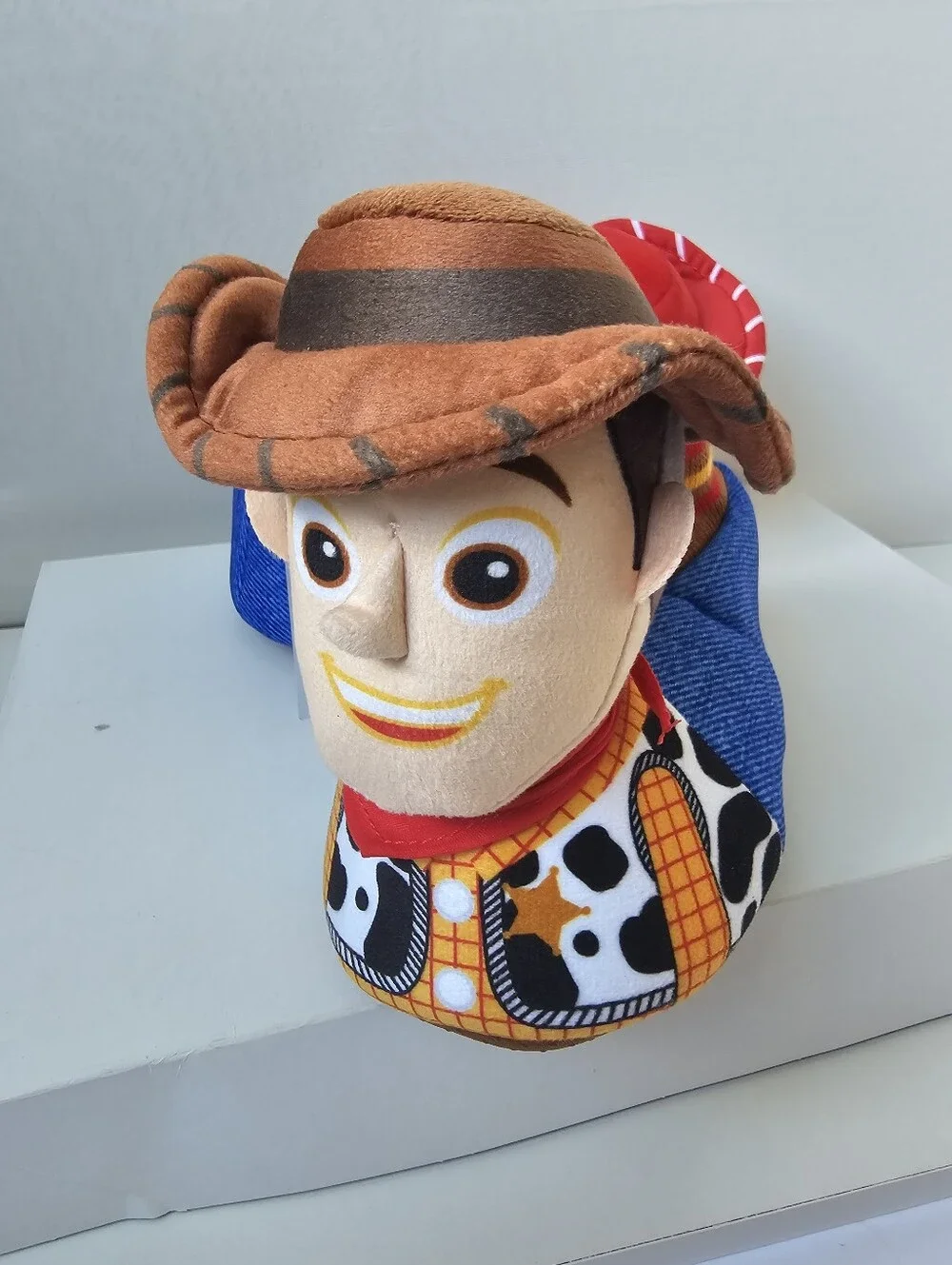 ​Disney Pixar Toy Story Woody & Jessie Plush Slippers Kids Size 11-12 NWT